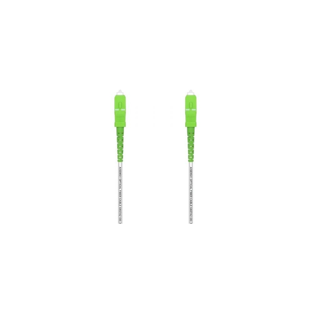 Cable de Fibra Óptica G657A2 3.0 Aisens A152-0501/ LSZH/ 30m/ Blanco