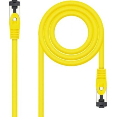 Cable de Red RJ45 SSTP Nanocable 10.20.2000-L25-Y Cat.8.1/ 25cm/ Amarillo | Hasta 1 m