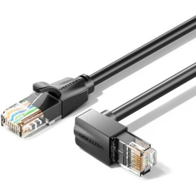 Cable de Red RJ45 UTP Vention IBVBJ Cat.6/ 5m/ Acodado 90º/ Negro | 5 m