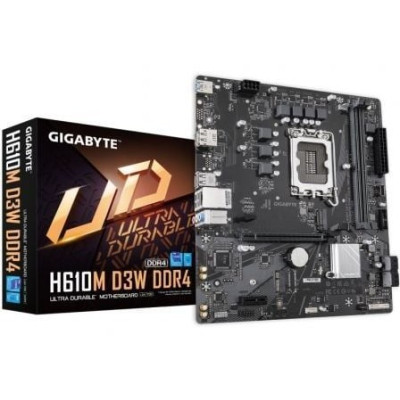Placa Base Gigabyte H610M D3W DDR4 Socket 1700/ DDR4/ PCIe 4.0/ Micro ATX