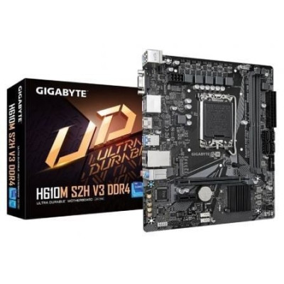 Placa Base Gigabyte H610M S2H V3 DDR4 Socket 1700/ DDR4/ PCIe 4.0/ Micro ATX
