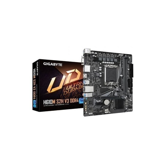 Placa Base Gigabyte H610M S2H V3 DDR4 Socket 1700/ DDR4/ PCIe 4.0/ Micro ATX