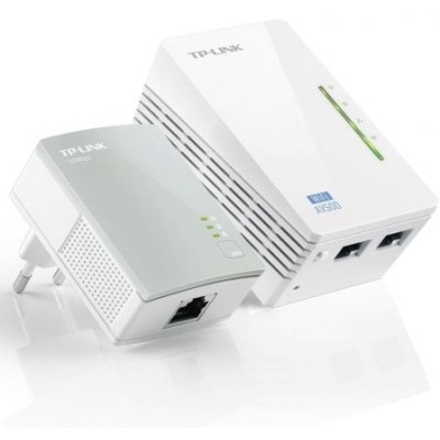 Adaptador Powerline TP-Link WPA4220Kit 500Mbps/ Alcance 300m/ Pack de 2