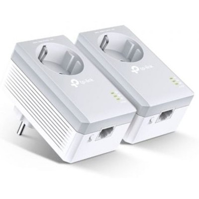 Adaptador Powerline TP-Link TL-PA4010P KIT 600Mbps/ Alcance 300m/ Pack de 2 | Powerline