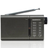 Radio Portátil Daewoo DW1035/ a Pilas/ Gris Oscuro
