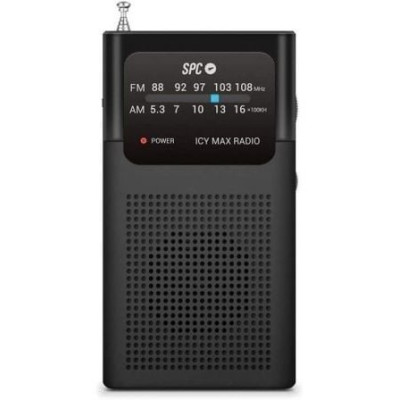 Radio Portátil SPC ICY Max/ a Pilas/ Negra