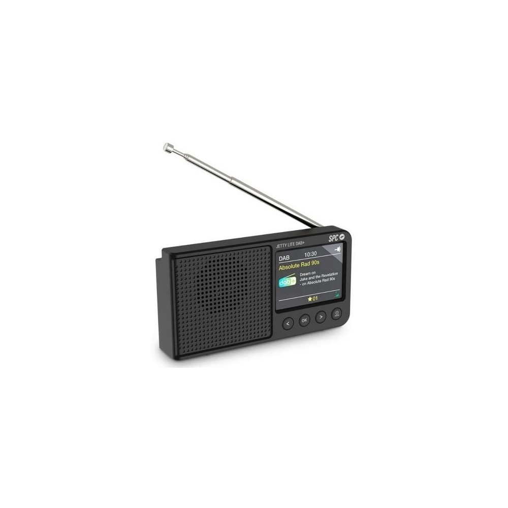 Radio Portátil SPC Jetty Lite Dab+/ con Batería/ Negra