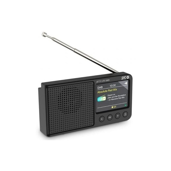 Radio Portátil SPC Jetty Lite Dab+/ con Batería/ Negra
