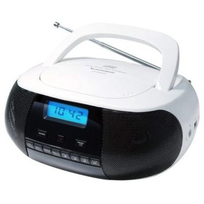 Radio CD Sunstech CRUSM400WT/ con Cable/ Blanca