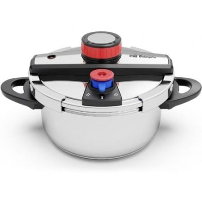 Olla a Presión Orbegozo HP 4200/ 4L/ Acero Inoxidable/ Apta para Inducción