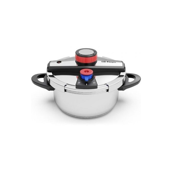 Olla a Presión Orbegozo HP 4200/ 4L/ Acero Inoxidable/ Apta para Inducción