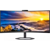 Monitor Profesional Ultrapanorámico Curvo Philips 34E1C5600HE 34'/ WQHD/ Webcam/ Multimedia/ Regulable en altura/ Negro
