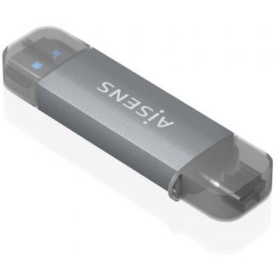 Lector de Tarjetas Externo Aisens ASCR-2AC08-GR/ USB 3.1