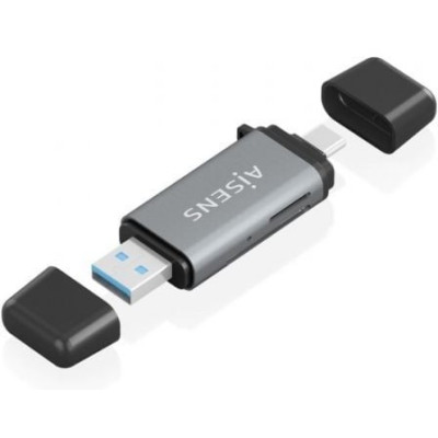 Lector de Tarjetas Externo Aisens ASCR-2AC11-GR/ USB 3.1