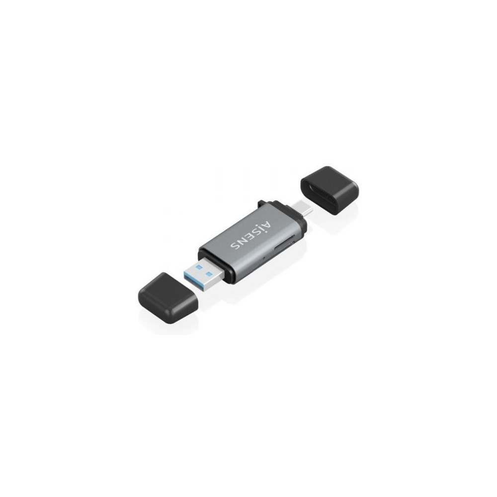 Lector de Tarjetas Externo Aisens ASCR-2AC11-GR/ USB 3.1