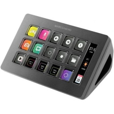 Stream Deck Slim Mars Gaming MSD-ONE/ 15 Teclas LCD/ Negro