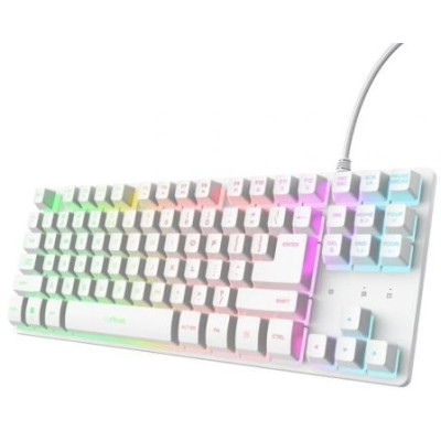 Teclado Gaming Trust Gaming GXT 833 Thado TKL 25896/ Blanco