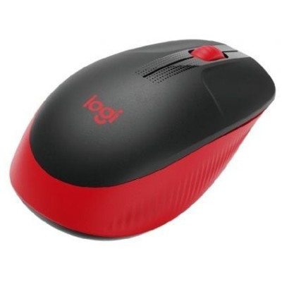 Ratón Inalámbrico Logitech M190/ Hasta 1000 DPI/ Rojo