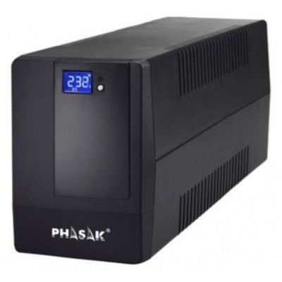 SAI Línea Interactiva Phasak 1000 VA LCD/ 1000VA/ 4 Salidas/ Formato Torre