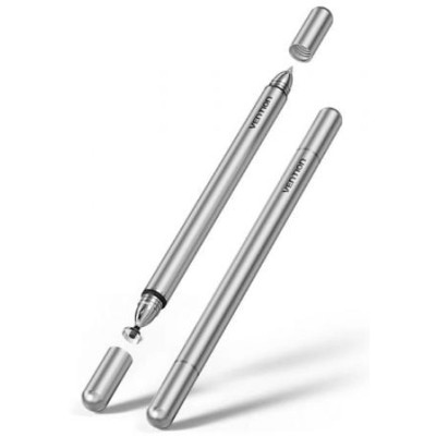 Lápiz Óptico Vention KQMH0/ para Android y Apple/ Aluminio Gris