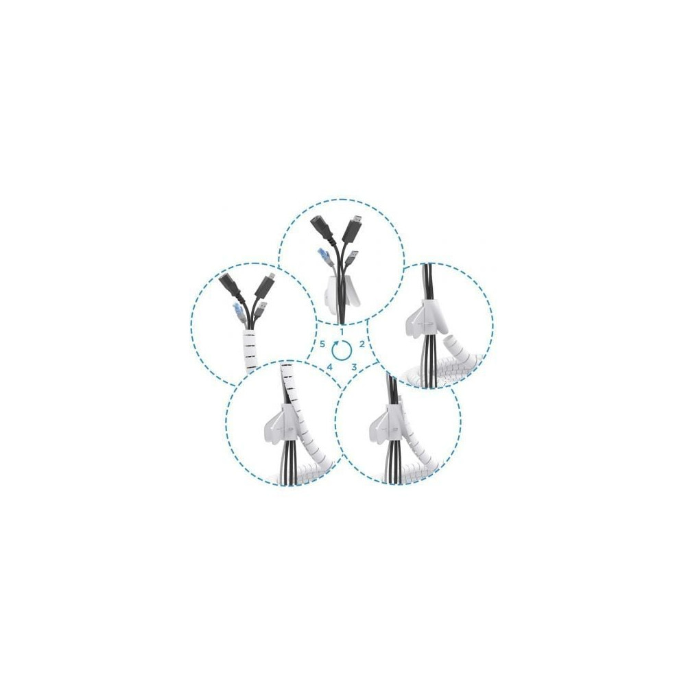 Organizador de Cables en Espiral Aisens A151-0917/ 1m