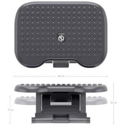 Reposapiés Ergonómico/ Inclinable/ Ajustable Aisens FRT02-267/ 46 x 18cm