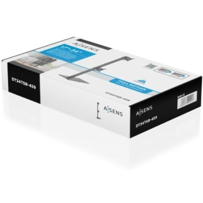 Soporte de Mesa para 2 Monitores Aisens DT34TSR-459/ Giratorio/ Inclinable/ hasta 12kg | Soportes PC y Monitor