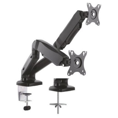 Soporte de Mesa con Contrapeso para 2 Monitores Aisens DT27TSR-045/ Giratorio/ Inclinable/ hasta 9kg