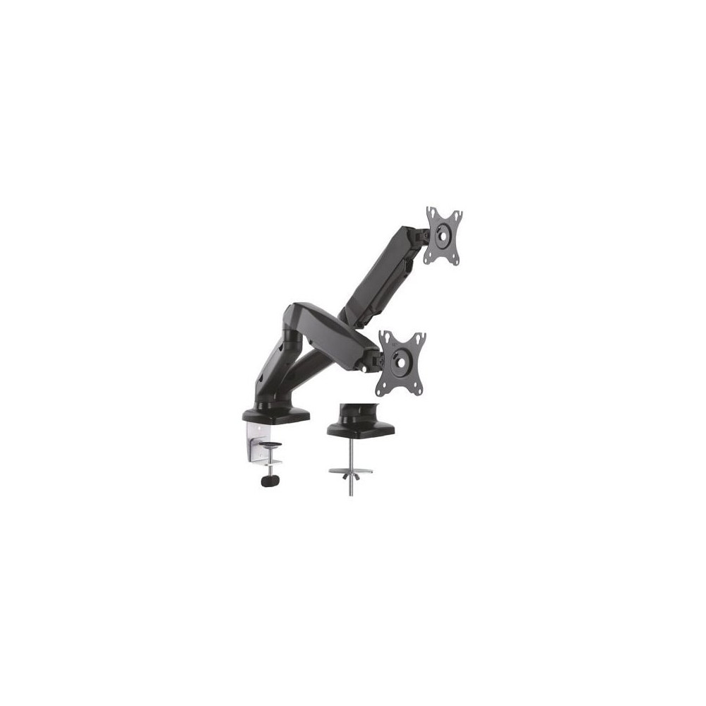 Soporte de Mesa con Contrapeso para 2 Monitores Aisens DT27TSR-045/ Giratorio/ Inclinable/ hasta 9kg