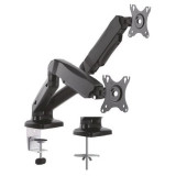 Soporte de Mesa con Contrapeso para 2 Monitores Aisens DT27TSR-045/ Giratorio/ Inclinable/ hasta 9kg