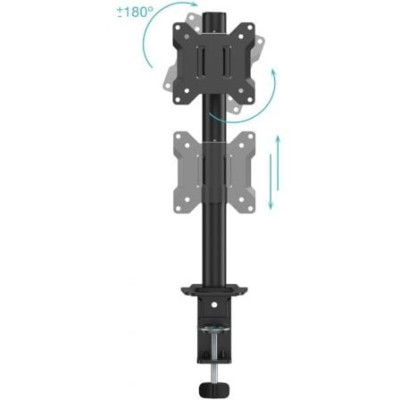 Soporte de Mesa para Monitor TooQ DB1130TN-B/ Giratorio/ Inclinable/ hasta 10kg
