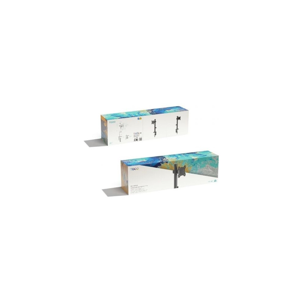 Soporte de Mesa para Monitor TooQ DB1130TN-B/ Giratorio/ Inclinable/ hasta 10kg