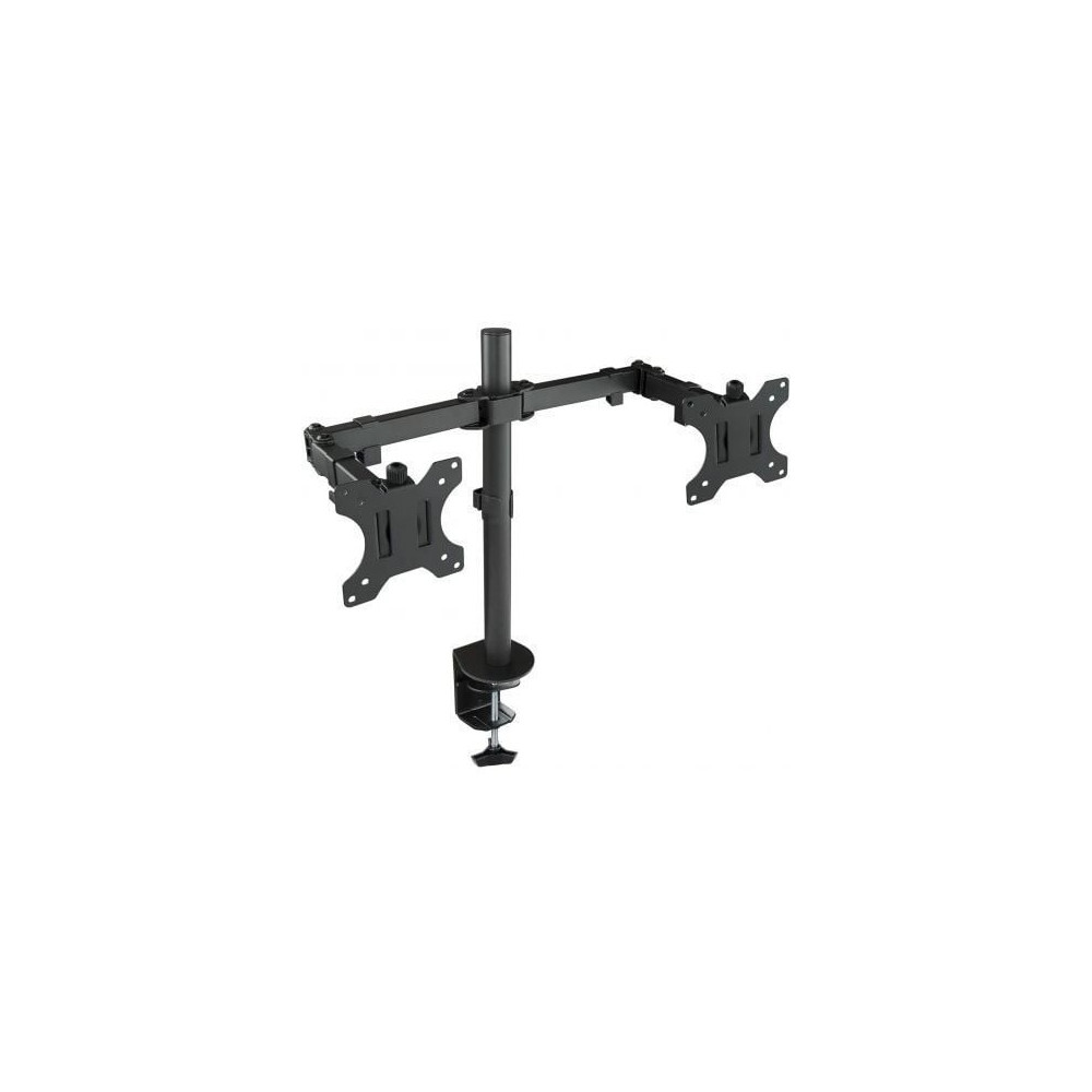 Soporte de Mesa para 2 Monitores TooQ DB1232TN-B/ Giratorio/ Inclinable/ hasta 8kg