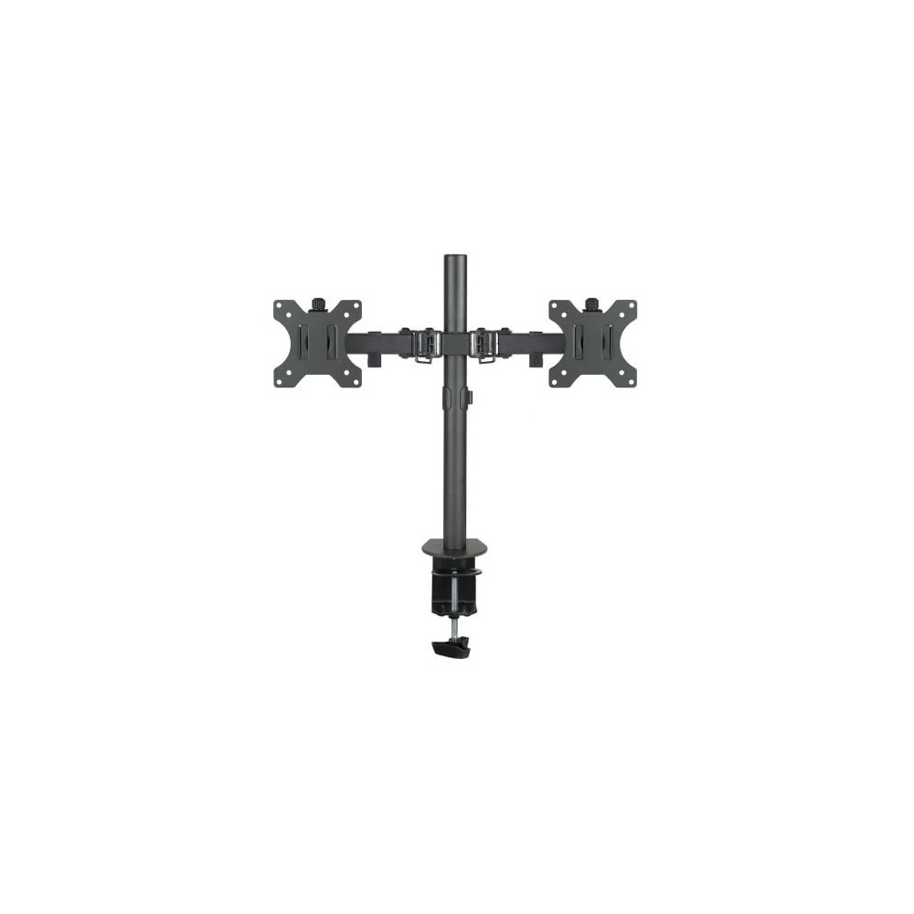 Soporte de Mesa para 2 Monitores TooQ DB1232TN-B/ Giratorio/ Inclinable/ hasta 8kg