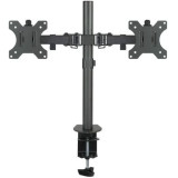 Soporte de Mesa para 2 Monitores TooQ DB1232TN-B/ Giratorio/ Inclinable/ hasta 8kg