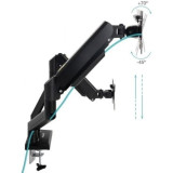 Soporte de Mesa para 2 Monitores TooQ DB1434TNR-B/ Giratorio/ Inclinable/ hasta 10kg