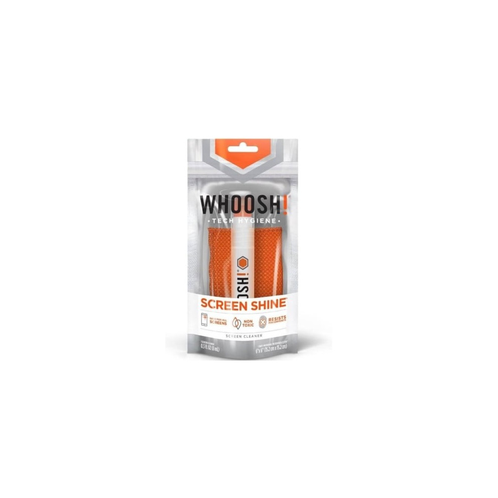 Kit Limpiador de Pantallas de Bolsillo Whoosh Kit Pocket WSH001/ Spray 8ml + Paño Microfibra