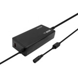 Cargador de Portátil Aisens ASLC-90WAUTO-BK/ 1xUSB/ 90W/ Automático/ 12 Conectores/ Voltaje 15-20V