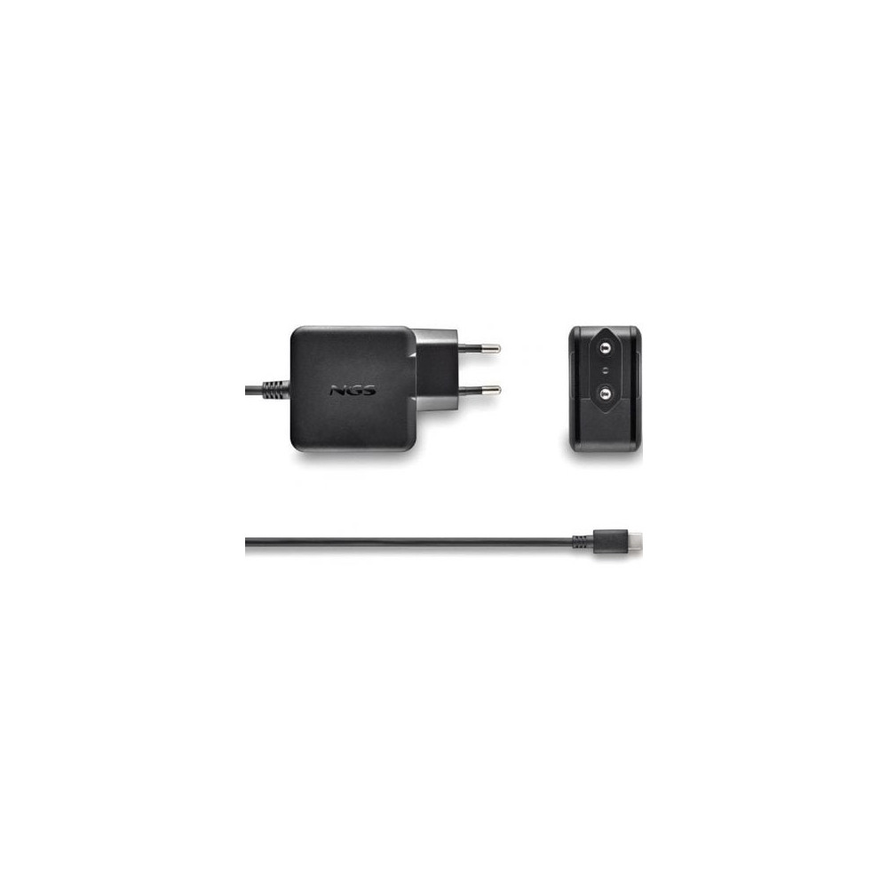Cargador de Portátil NGS GAN 45W-C USB Tipo-C/ 45W/ Automático/ Voltaje 5-20V