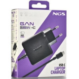Cargador de Portátil NGS GAN 45W-C USB Tipo-C/ 45W/ Automático/ Voltaje 5-20V