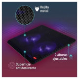 Soporte Refrigerante NGS Cooler Jetstand para Portátiles hasta 15.6'/ Iluminación LED