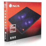 Soporte Refrigerante NGS Cooler Jetstand para Portátiles hasta 15.6'/ Iluminación LED