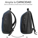 Mochila Subblim Xpand Air Padding Backpack para Portátiles hasta 15.6'/ 21L/ Puerto USB/ Azul