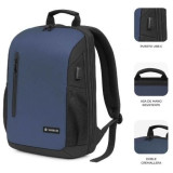 Mochila Subblim Xpand Air Padding Backpack para Portátiles hasta 15.6'/ 21L/ Puerto USB/ Azul