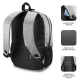 Mochila Subblim Urban Lock para Portátiles hasta 16'/ Puerto USB/ Antirrobo/ Gris
