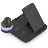 Base de carga Inalámbrica Aisens ASCH-15W4WC062-BK/ 15W/ Negro