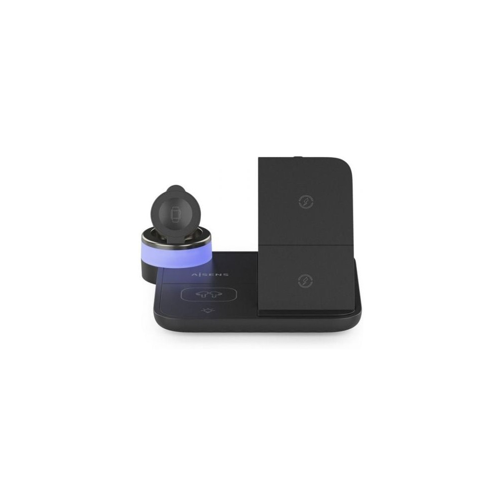 Base de carga Inalámbrica Aisens ASCH-15W4WC062-BK/ 15W/ Negro