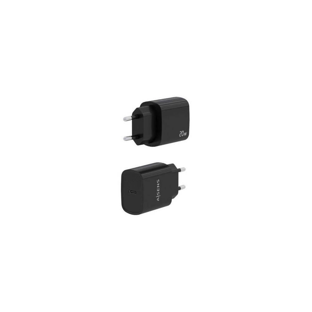 Cargador de Pared Aisens A110-0753/ 1xUSB Tipo-C/ 20W