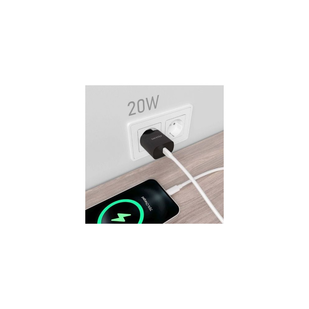 Cargador de Pared Aisens A110-0753/ 1xUSB Tipo-C/ 20W