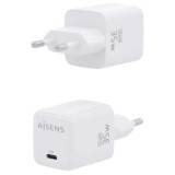 Cargador de Pared GaN Aisens ASCH-35W1P016-W/ 1xUSB Tipo-C/ 35W